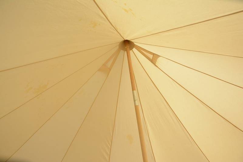 Sam & Haibei Cozy Canvas Glamping Tent