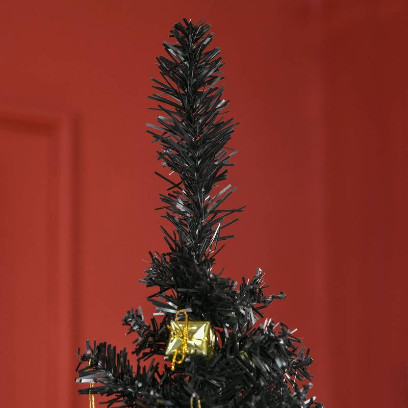 Slim Black Pencil Christmas Tree