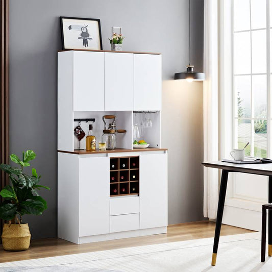 Charming Farmhouse Coffee & Wine Cabinet