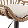 Chic Adjustable Bar Stools - Set of Two in Beige