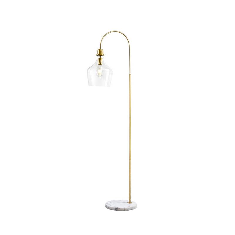 Sleek Marble Arch Floor Lamp