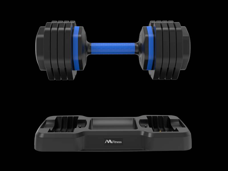 Quick-Adjust Fitness Dumbbells - Pair with Secure Grip for Full-Body Workouts