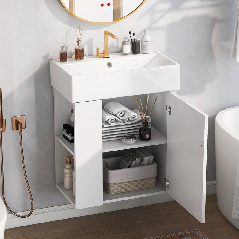 Sleek Floating Vanity for Cozy Bathrooms