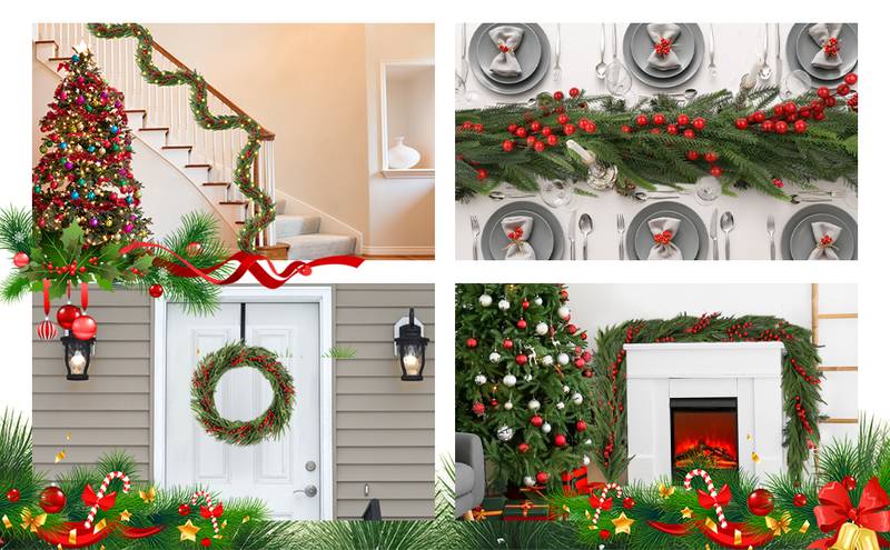 Glowing Faux Spruce Garland
