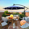 SunnyGlow Patio Umbrella: Solar-Powered Shade with LED Lights