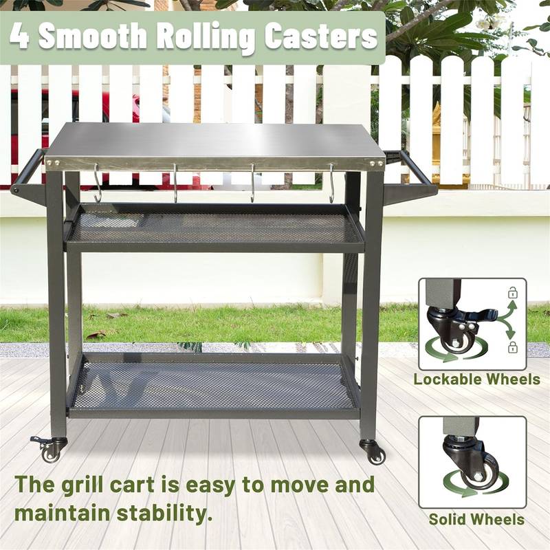 Outdoor Grill & Prep Station