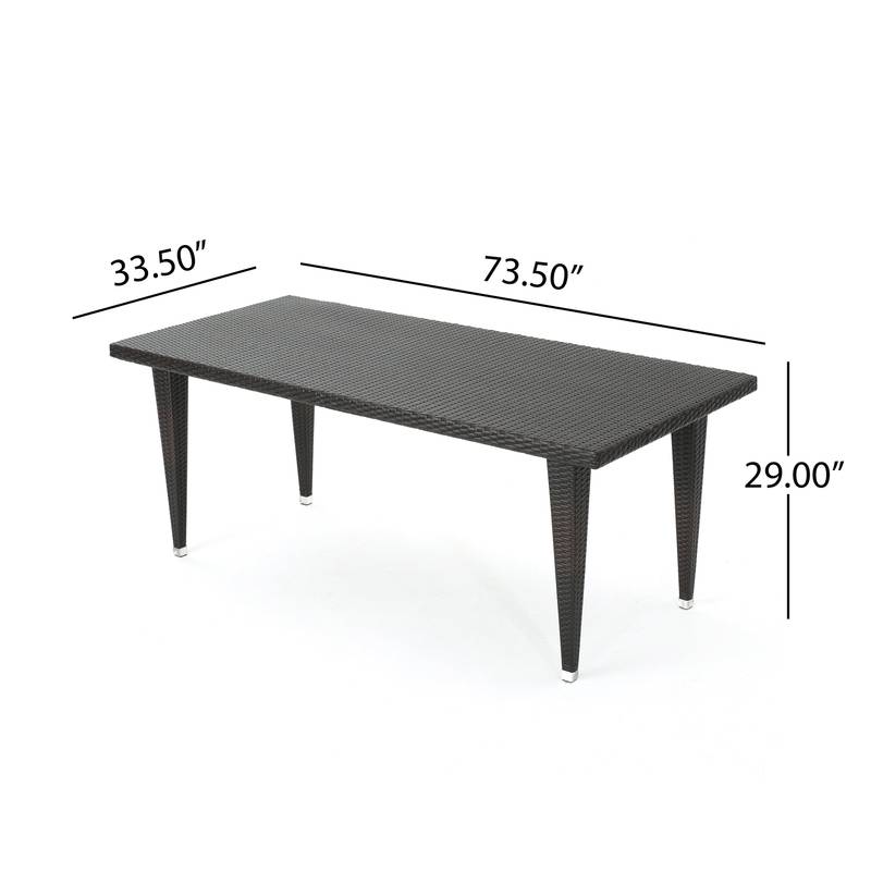 Dominica Rectangular PVC Table