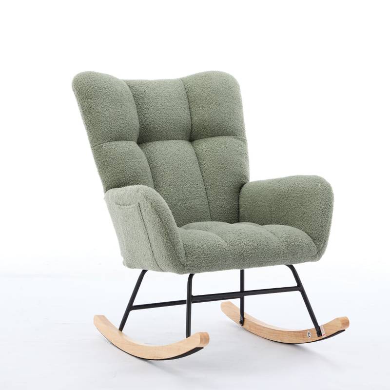 Cozy Green Rocking Glider - Perfect for Nurseries & Living Rooms