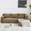 Cozy L-Shaped Velvet Sofa Set