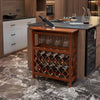 Stylish Walnut Wine Rack