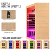 Cozy Canadian Hemlock Double Sauna