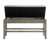 Grayson Dark Gray Storage Bench
