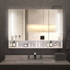 Sleek LED Bathroom Cabinet with Mirror and Multi-Level Storage