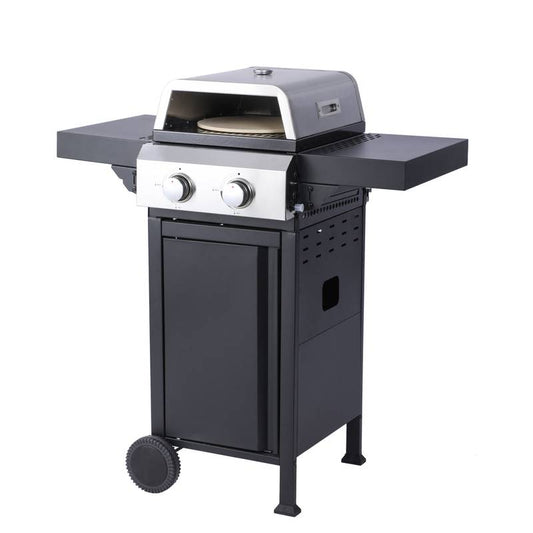 Sizzle & Slice Portable BBQ Grill and Pizza Oven