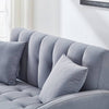 Chic Velvet Loveseat in Light Blue