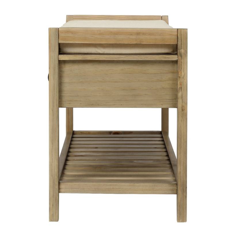 Cozy Entryway Storage Bench with Shoe Rack