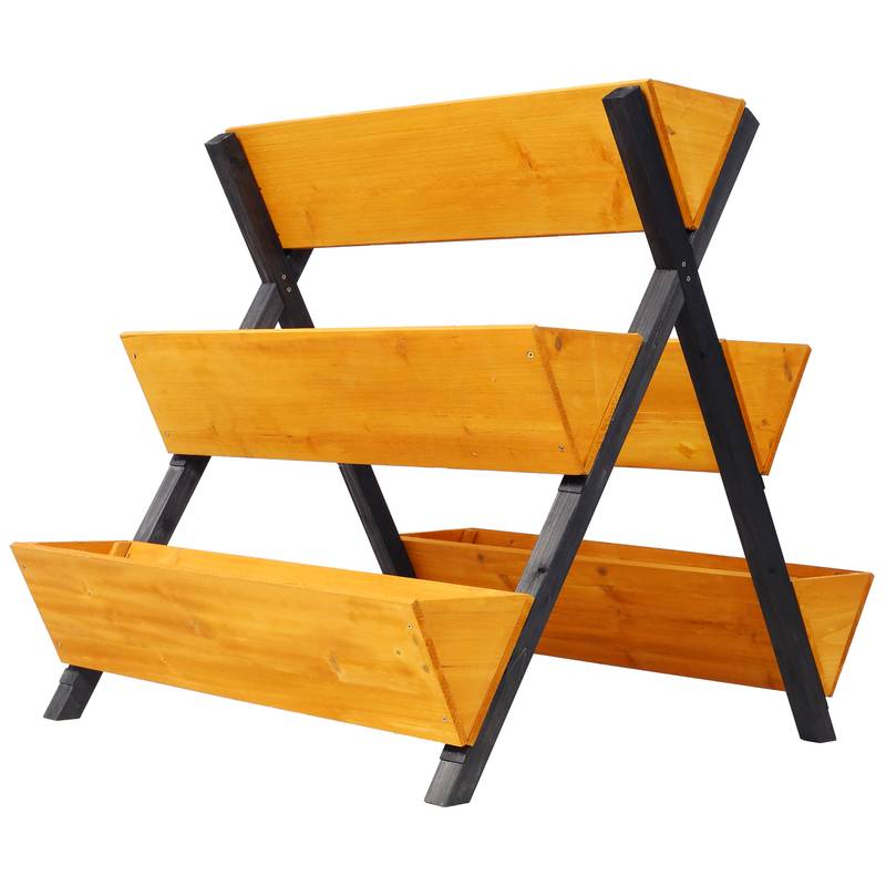 Elevate Your Garden: Wooden Vertical Planter for Flowers & Herbs