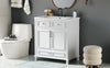 Charming Retro Bathroom Vanity with Soft Close Doors
