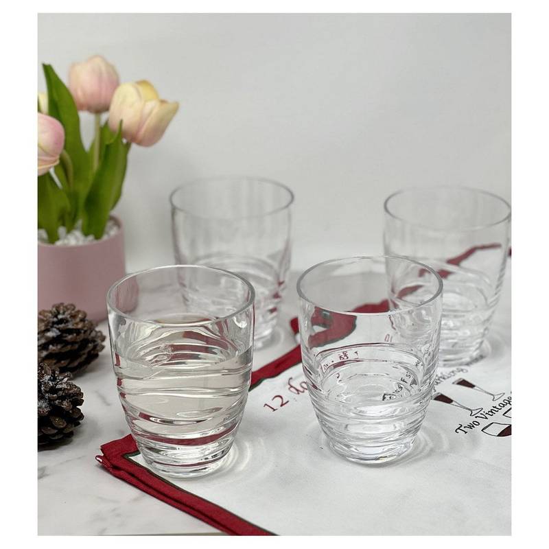Chic Swirl Acrylic Drinkware Set