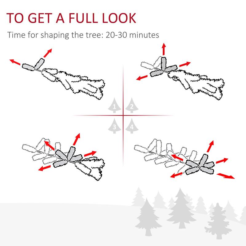 Snowy Splendor Pre-Lit Christmas Tree