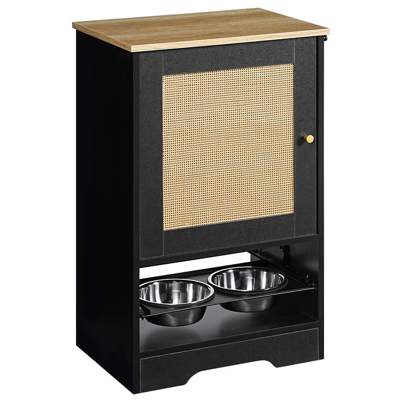 Stylish Pet Feeding Station with Hidden Storage