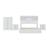 Charming Vintage Queen Bedroom Set with Nightstands and Dresser