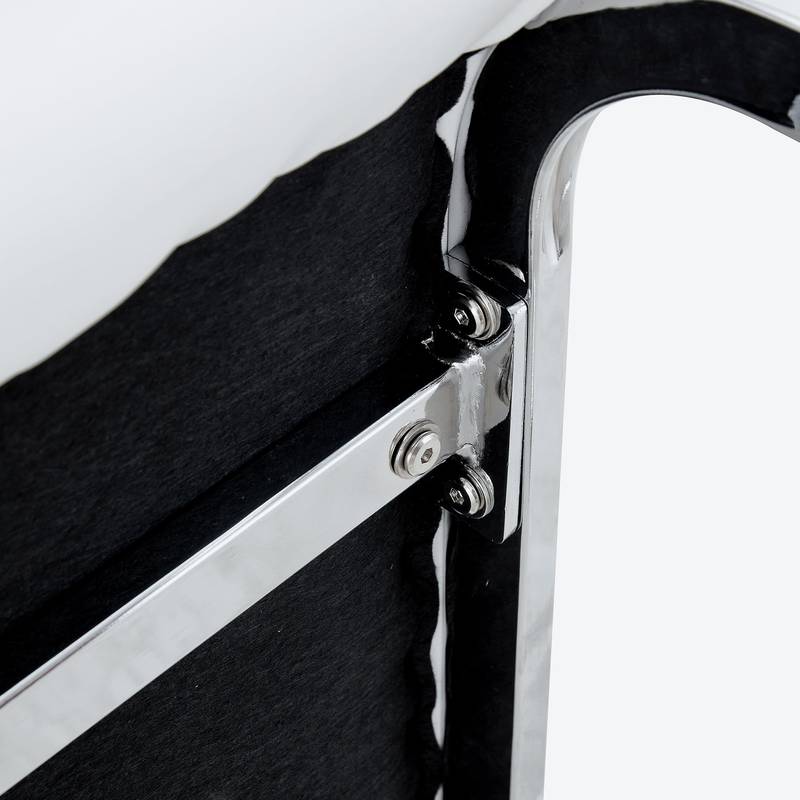 Chic White Curve Dining Chairs - Set of 4