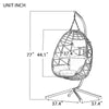 Cozy Hanging Egg Chair with Stand