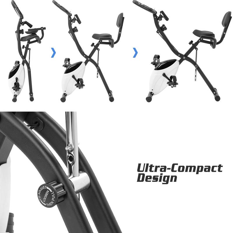FitFold Flex Bike: Dual-Mode Workout with Adjustable Resistance