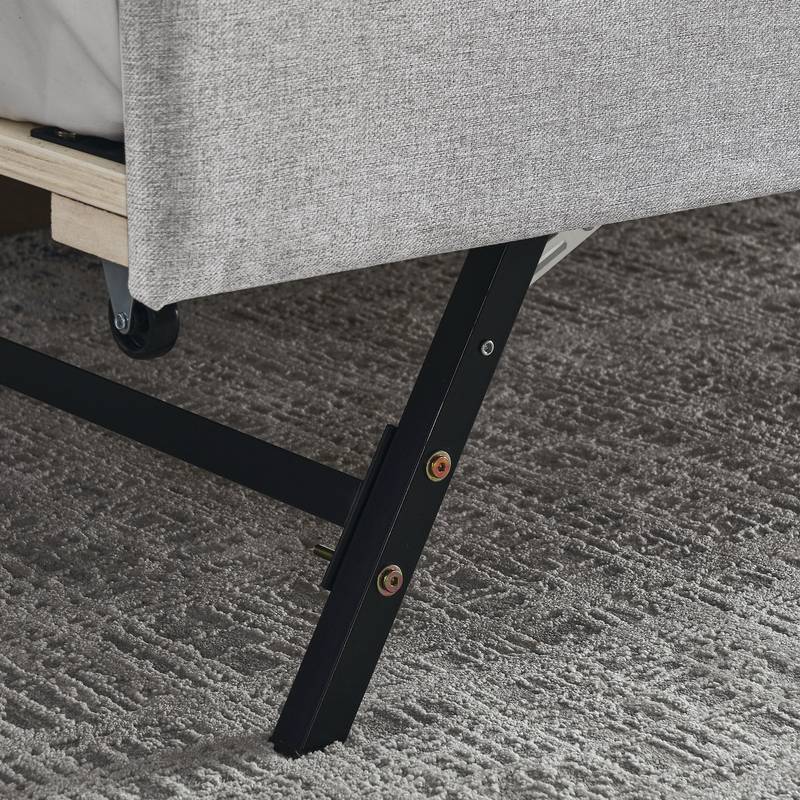 Cozy Beige Daybed with USB Trundle