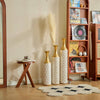 Chic White Metal Vase Trio
