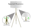 Versatile Adjustable Tripod Floor Lamp with Shade