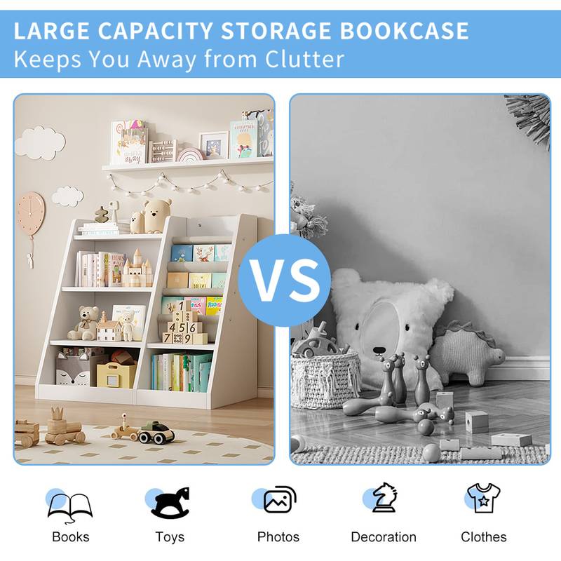 Cozy Kids Book Nook Storage Shelf