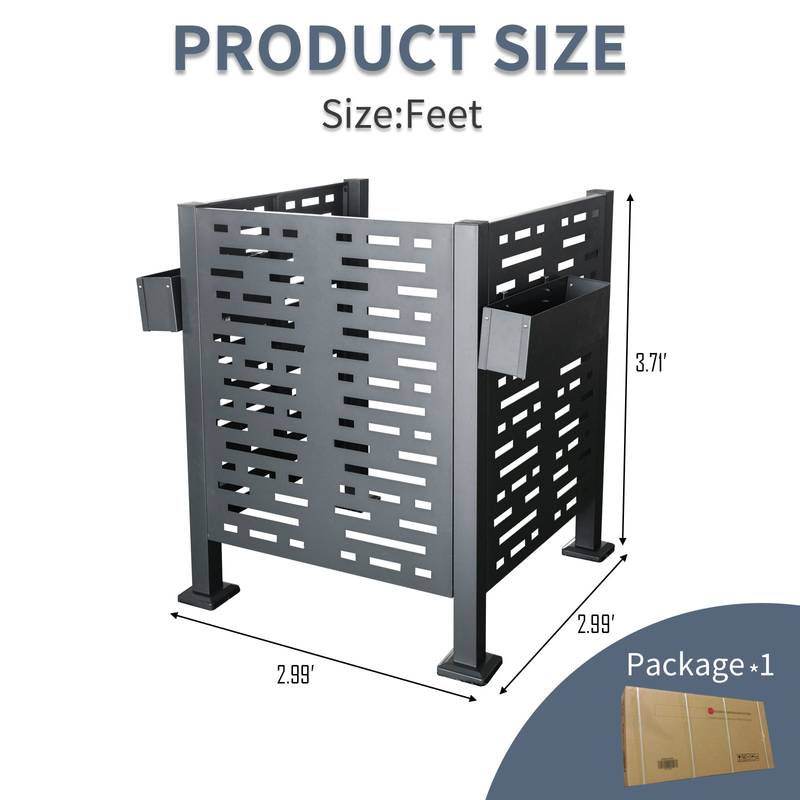 Outdoor AC Privacy Fence Panels