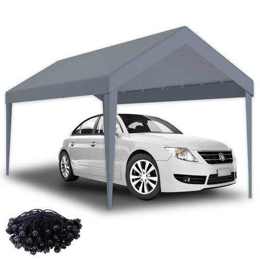 Durable Carport Canopy Cover - Waterproof & UV-Resistant with Elastic Buckles