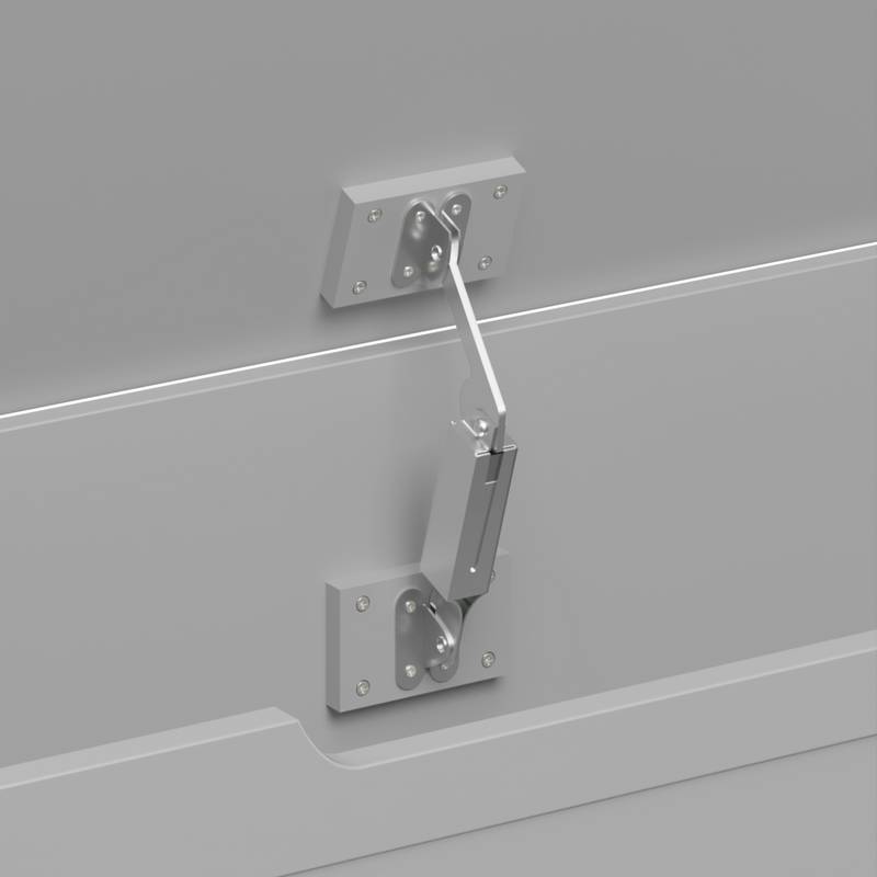 Cozy Kids Wooden Toy Chest with Safety Lid (Gray)