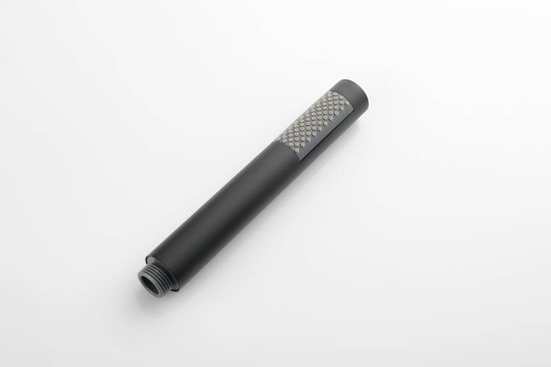 Sleek Matte Black Freestanding Bathtub Faucet with Handheld Shower
