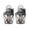 Stylish Waterproof Outdoor Wall Lights - Set of Two