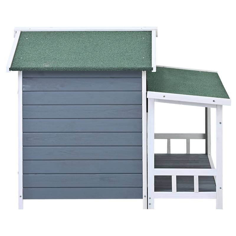 Cozy Cabin Dog House with Porch