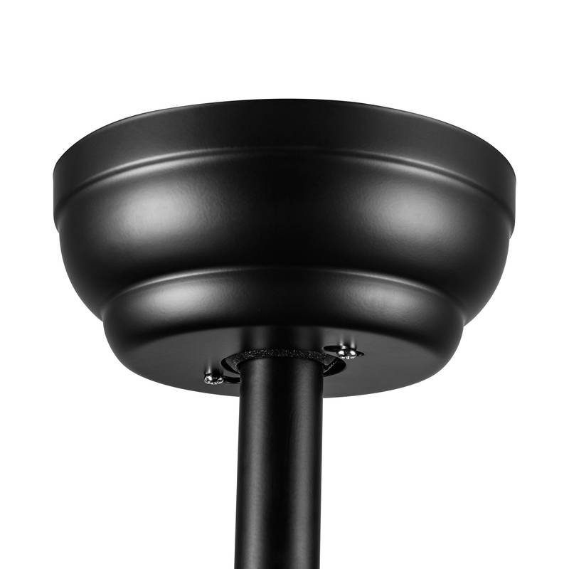 Sleek LED Ceiling Fan with Black Blades