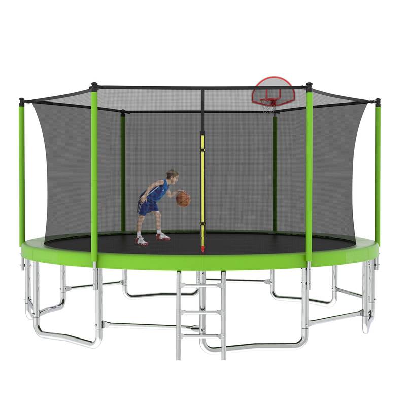 JoyJump Trampoline with Safety Net for Kids