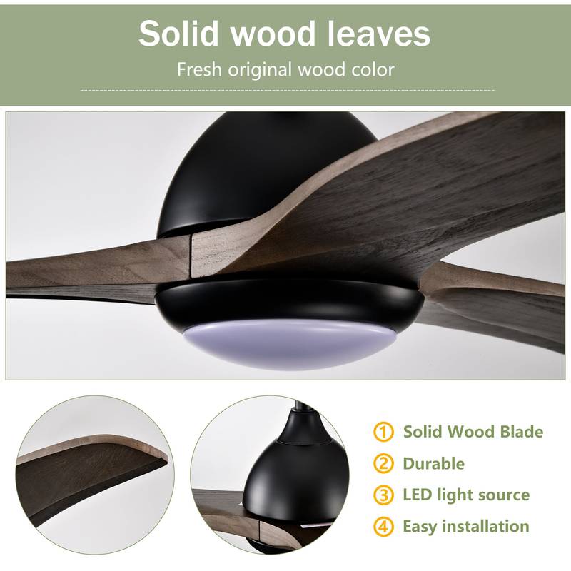 Chic Ceiling Fan with Remote & Light - Perfect for Any Space!