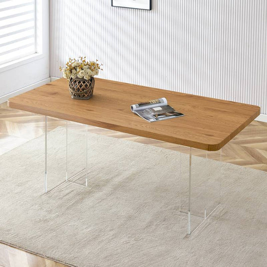 Sleek Wood & Acrylic Table