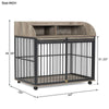 Stylish Sturdy Dog Crate End Table with Storage