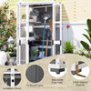 Garden Storage Haven: Stylish Outdoor Shed and Mini Greenhouse