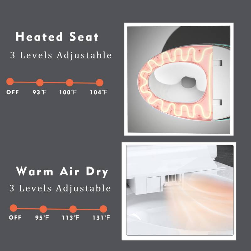 Smart Bidet Toilet: Luxury Comfort & High-Tech Features