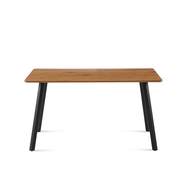 Chic Modern Rectangular Dining Table with Metal Frame