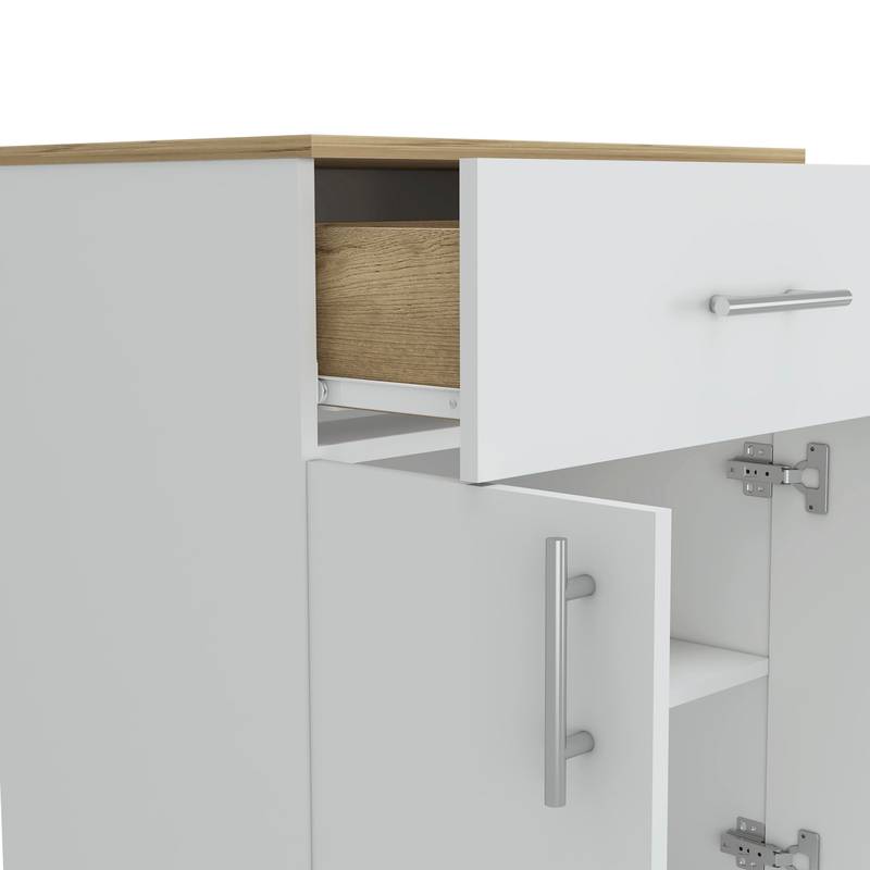 Chic Pantry Organizer with Drawer and Shelves