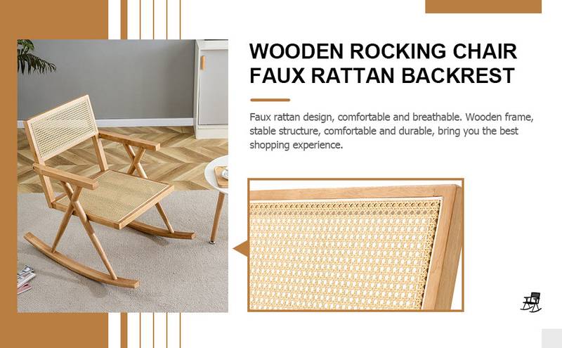 Cozy Rattan Rocking Chair