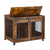 Rustic Double Puppy Sliding Dog Crate